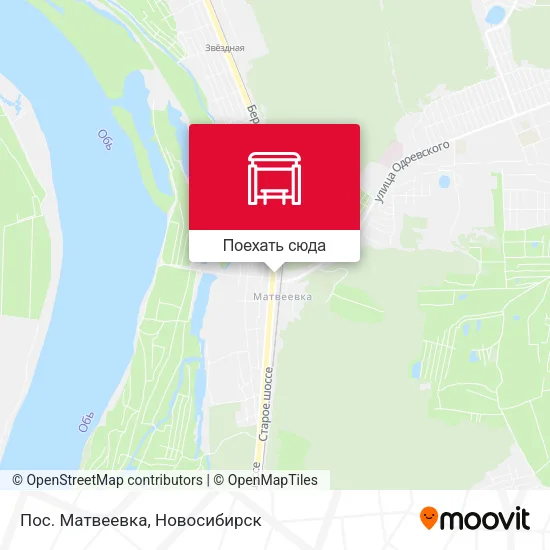 Карта Пос. Матвеевка