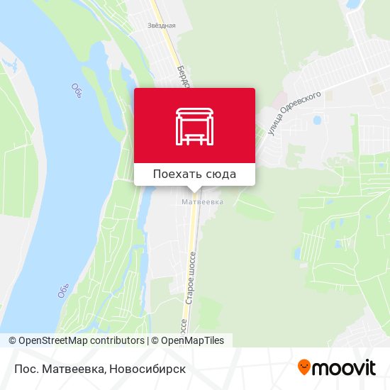 Карта Пос. Матвеевка