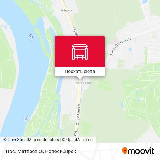 Карта Пос. Матвеевка