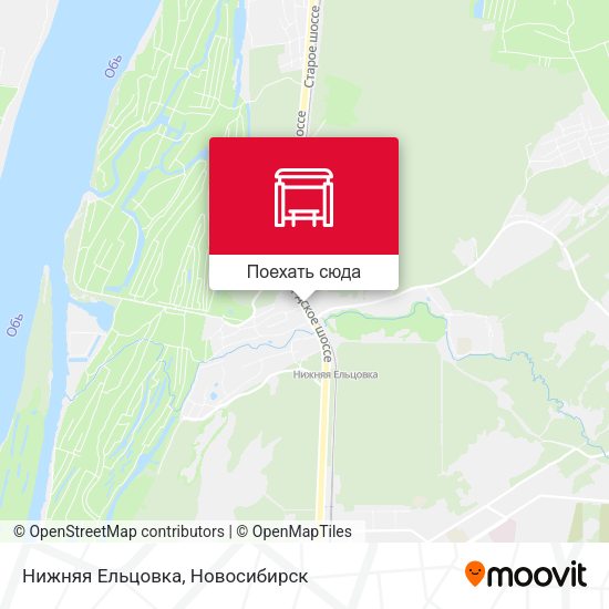 Карта Нижняя Ельцовка