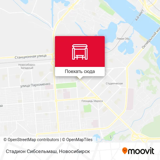 Карта Стадион Сибсельмаш
