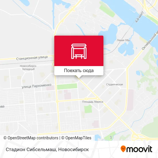 Карта Стадион Сибсельмаш