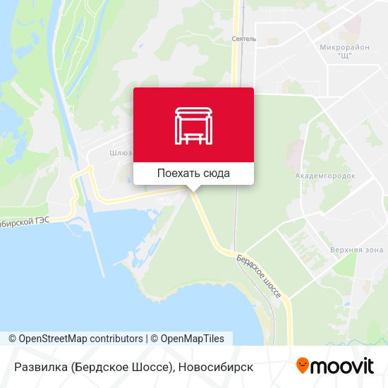 Карта Развилка (Бердское Шоссе)