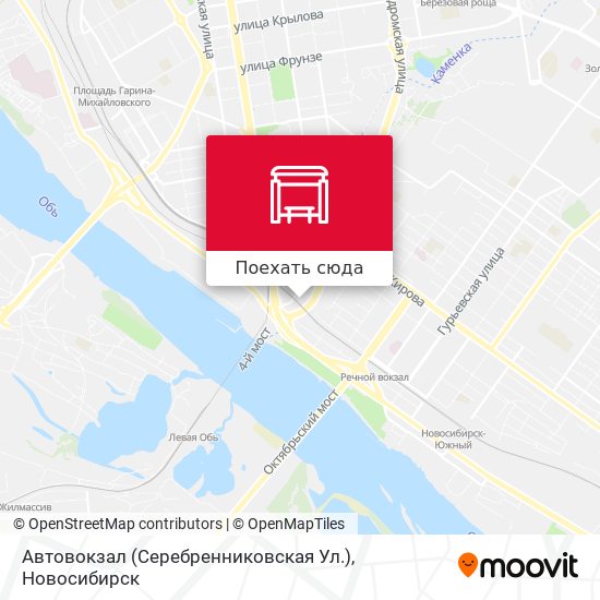 Карта Автовокзал (Серебренниковская Ул.)