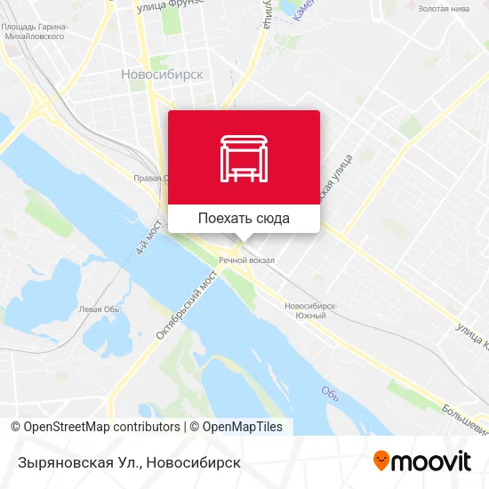 Карта Зыряновская Ул.