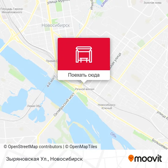 Карта Зыряновская Ул.