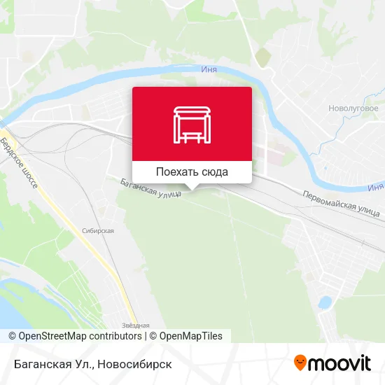 Карта Баганская Ул.