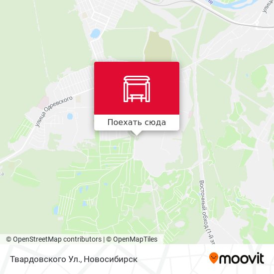 Карта Твардовского Ул.