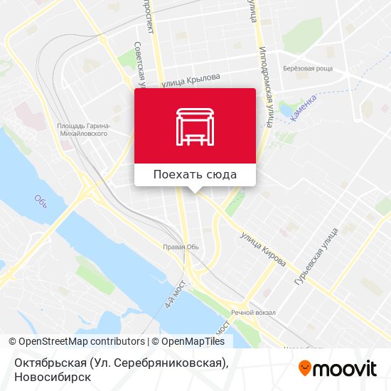 Карта Октябрьская (Ул. Серебряниковская)