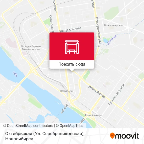 Карта Октябрьская (Ул. Серебряниковская)