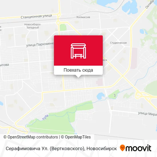 Карта Серафимовича Ул. (Вертковского)