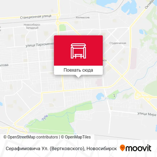 Карта Серафимовича Ул. (Вертковского)