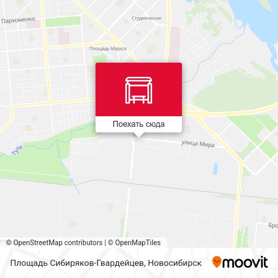 Карта Площадь Сибиряков-Гвардейцев
