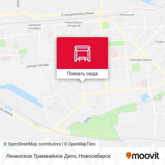 Карта Ленинское Трамвайное Депо