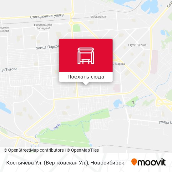 Карта Костычева Ул. (Вертковская Ул.)