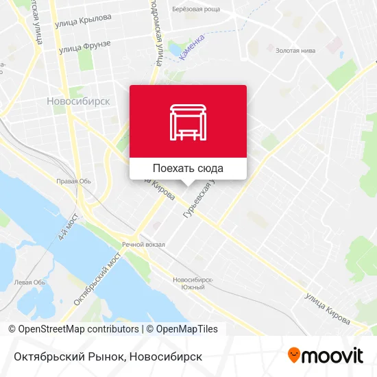 Карта Октябрьский Рынок