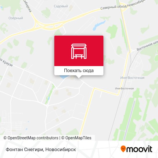 Карта Фонтан  Снегири