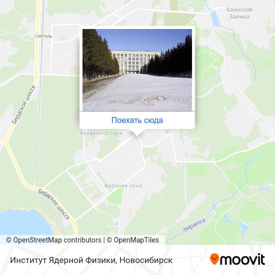 Карта Институт Ядерной Физики
