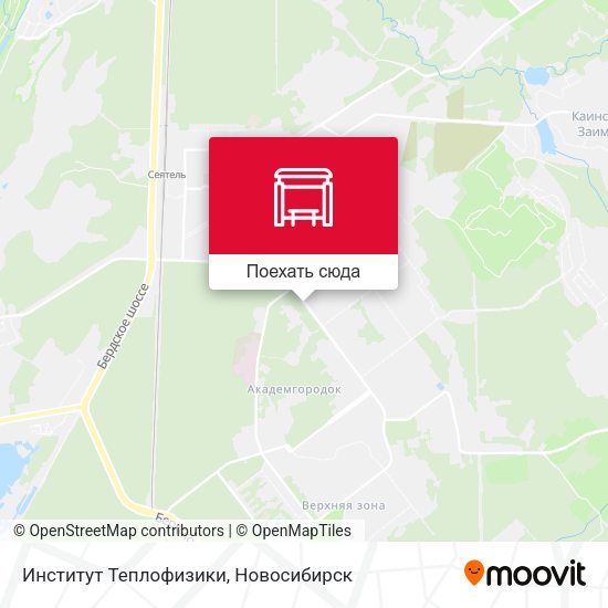 Карта Институт Теплофизики