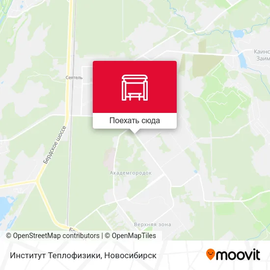 Карта Институт Теплофизики