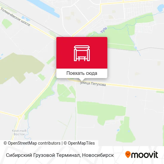 Карта Сибирский Грузовой Терминал