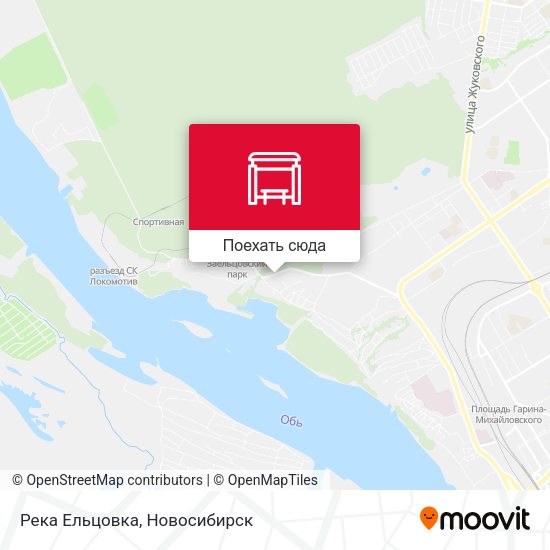 Карта Река Ельцовка