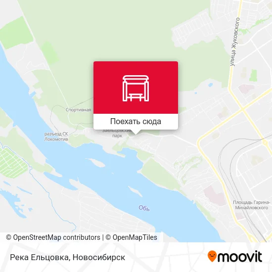 Карта Река Ельцовка