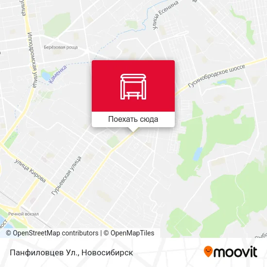 Карта Панфиловцев Ул.