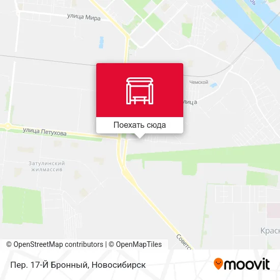 Карта Пер. 17-Й Бронный