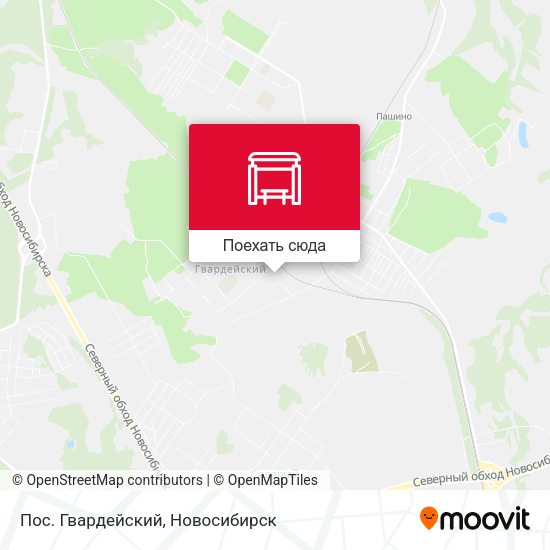 Карта Пос. Гвардейский