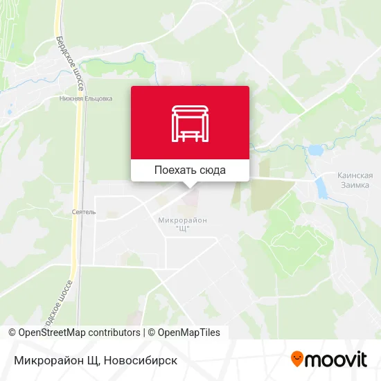Карта Микрорайон Щ