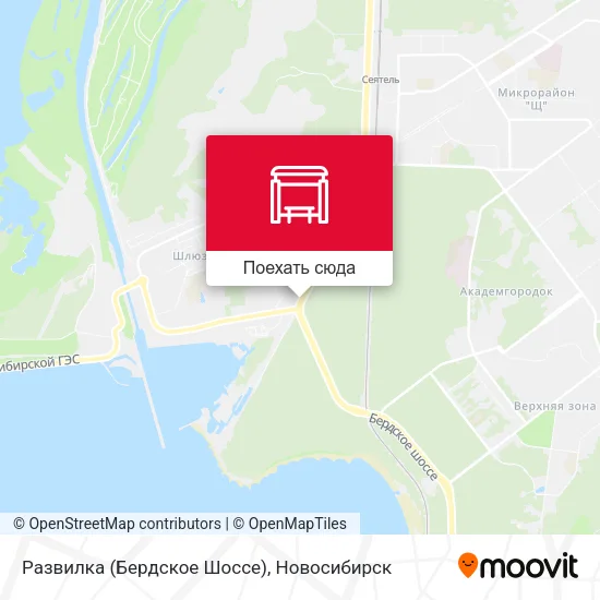 Карта Развилка (Бердское Шоссе)