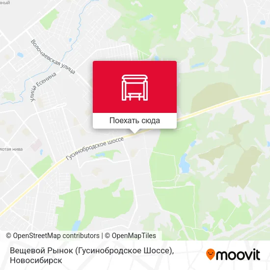 Карта Вещевой Рынок (Гусинобродское Шоссе)