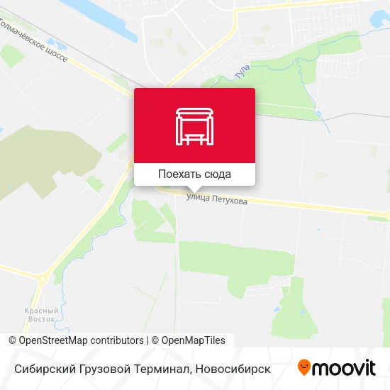 Карта Сибирский Грузовой Терминал