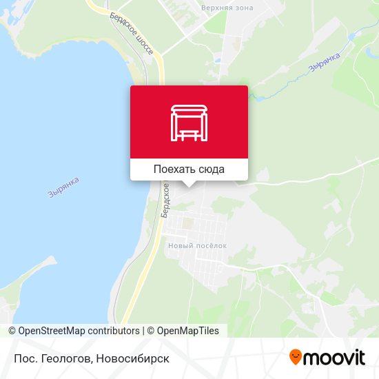 Карта Пос. Геологов