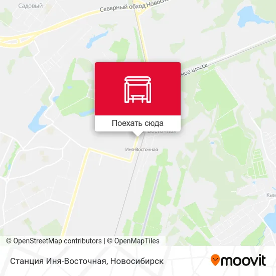 Карта Станция Иня-Восточная