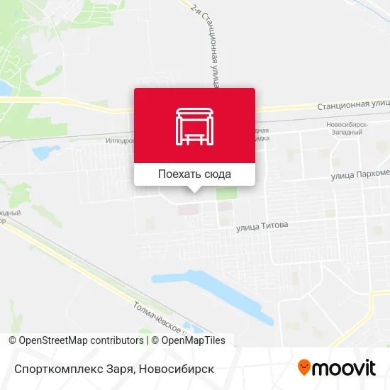 Карта Спорткомплекс Заря