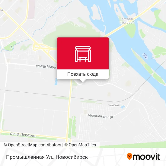 Карта Промышленная Ул.