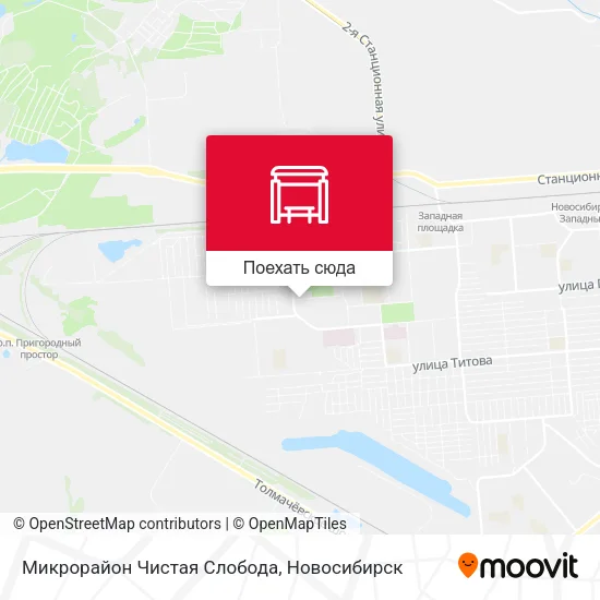 Карта Микрорайон Чистая Слобода