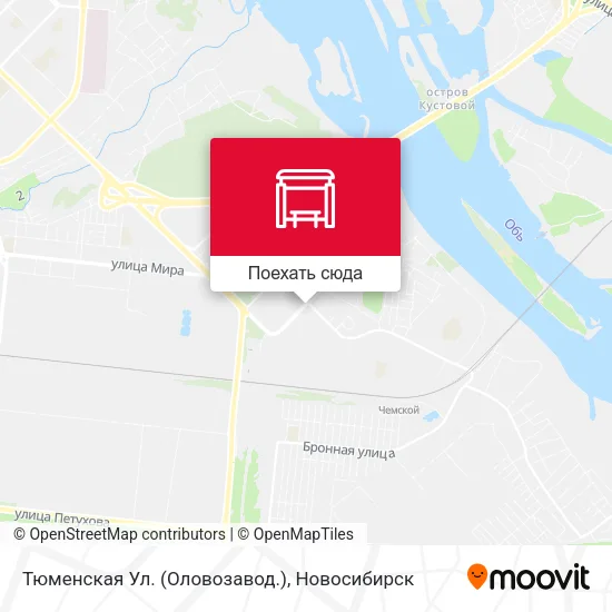 Карта Тюменская Ул. (Оловозавод.)