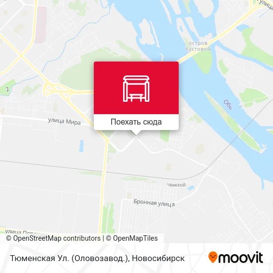 Карта Тюменская Ул. (Оловозавод.)