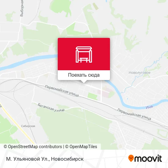 Карта М. Ульяновой Ул.