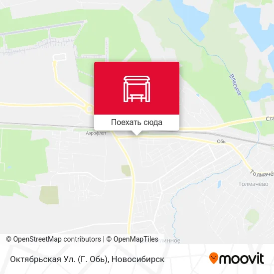 Карта Октябрьская Ул. (Г. Обь)