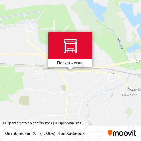 Карта Октябрьская Ул. (Г. Обь)