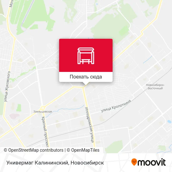 Карта Универмаг Калининский
