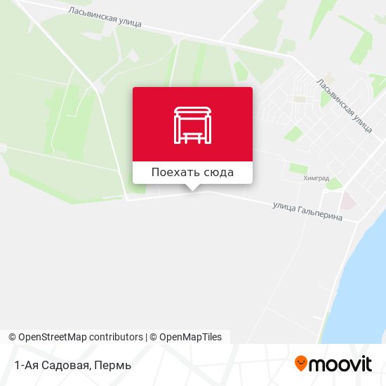 Карта 1-Ая Садовая