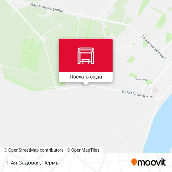 Карта 1-Ая Садовая