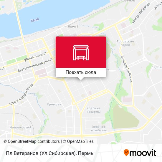 Карта Пл.Ветеранов (Ул.Сибирская)