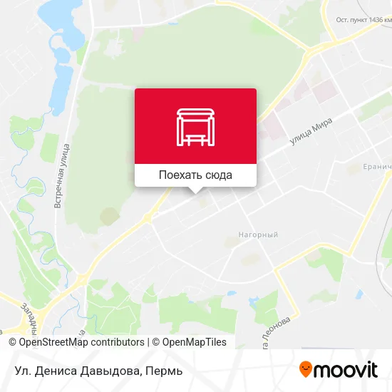 Карта Ул. Дениса Давыдова