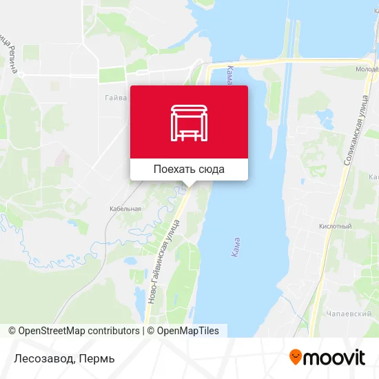Карта Лесозавод
